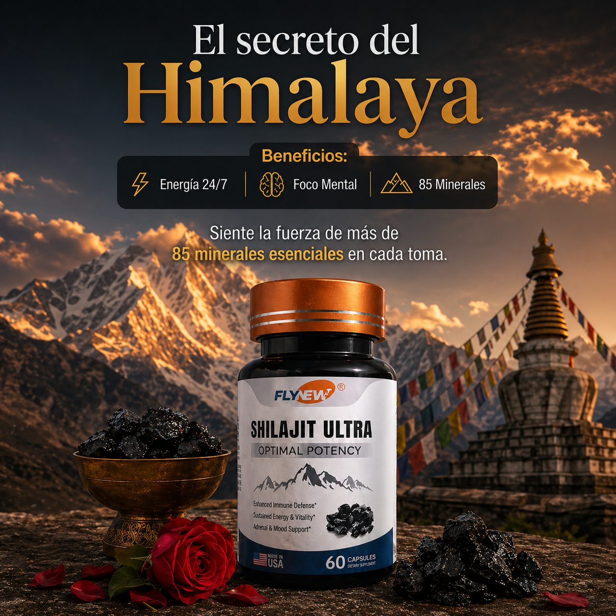 SHILAJIT ULTRA - 60 CAPSULAS