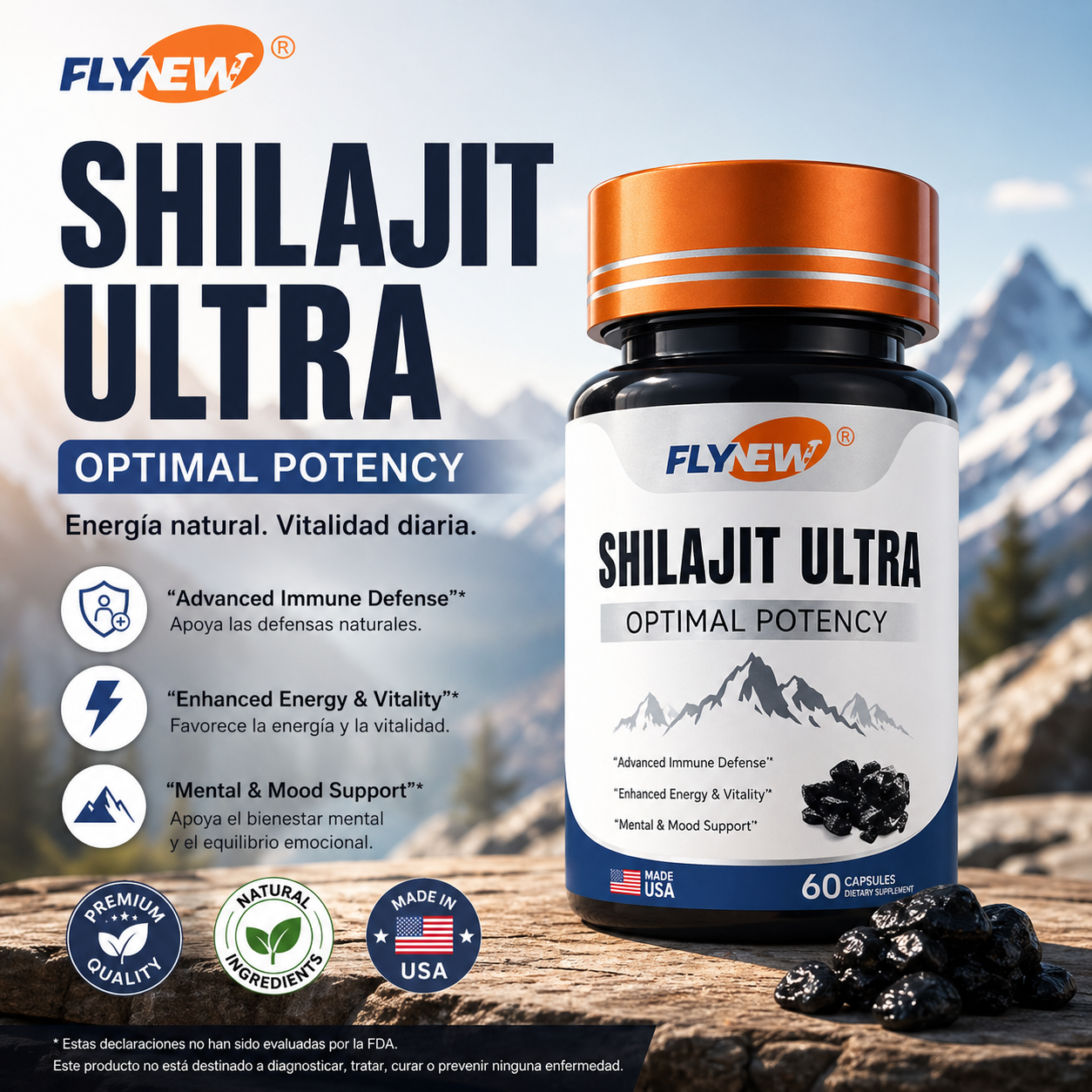 SHILAJIT ULTRA - 60 CAPSULAS
